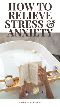 How to Relieve Stress and Anxiety Ways To Destress, Career Advancement, Reading A Book, The Chaos, Survival Tips, Wellness Tips, Healthy Habits, Simple Way, A Book