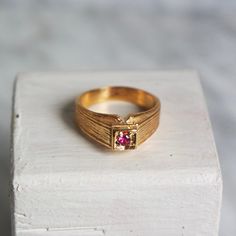 Vintage inspired handmade ring,  Stone is zircon in ruby color. you can choose the material type (bronze gold plated, silver gold plated, silver) while buying your ring. Handmade Gold Plated Rings For Promise, Fine Jewelry Gold Crystal Ring With Ruby, Elegant Gold Crystal Ring With Ruby, Handmade Gold Diamond Promise Ring, Gold Plated Birthstone Rings As Gift, Unique Gold Cubic Zirconia Rings, Handmade Gold Diamond Rings, Gift Ruby Ring With Diamond Setting, Unique Gold Rings With Cubic Zirconia