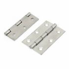 pair of stainless steel door hinges