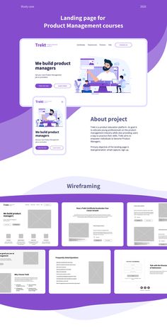 the landing page for product management software, which is designed to be used on multiple platforms