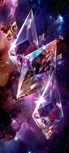 an image of a diamond in the space