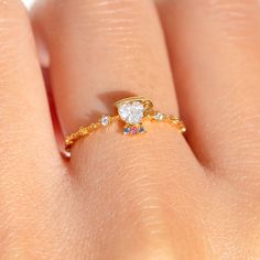 Disney Beauty & The Beast Chip Ring Cute Disney Jewelry, Beauty And The Beast Jewelry, Disney Engagement Rings, Fairytale Ring, Cute Promise Rings, Souvenir Jewelry