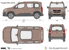 the blueprints is an image of a small suv with four doors and three hatchback