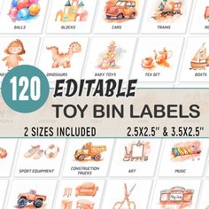 an image of children's toy bin labels