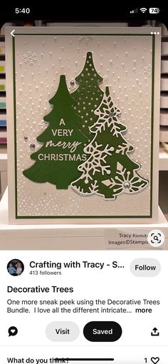 an image of a christmas card on the app store's facebook page with text