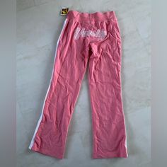 Varsity - Pink With White Pinstripe Sweatpants Size L - Nwt New With Tags! Coquette Sweatpants, Sorority Sweatpants, Virtual Closet, Clothes Ideas, Senior Year, Dream Wardrobe, Sorority, Shopping Cart, Pink White