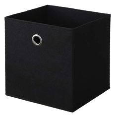 a black box with a metal ring on the front and bottom, it is empty