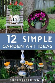 garden art ideas that are easy to make