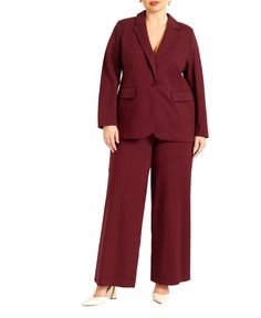 in stock Plus Size Pant Suits, Stretch Work Pants, Designer Plus Size Clothing, Designer Plus Size, Matching Family Pajamas, Tall Jeans, Leg Stretching, Straight Trousers, Ladies Of London