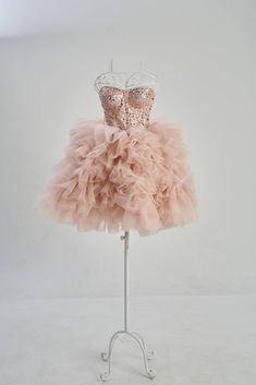 Blush Pink Cocktail Dress, Elopement Dress, Engagement Dress Blush tutu tulle dress with bustier top part. Dress is above knee and has lace up back. Made of embroidered tulle with sequins and pearls and soft tulle Such dress will be perfect for any special occasion. Dress can be tailored in different colors or color combinations, just contact me with your request. Fabric: Satin, tulle, lace Length of the dress can be made as you wish. Any changes of the design of the dresses are possible Sizes F Soft Tulle Dress, Pink Tulle Dress Short, Formal Dress Photoshoot, Glam Dress Short, Blush Pink Homecoming Dress, Pink Puffy Dress, Puffy Prom Dress, Sparkly Bridesmaids, Sparkly Bridesmaid Dress