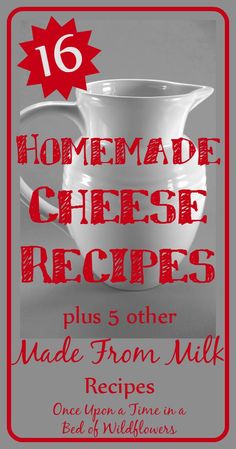 the homemade cheese recipe is made from milk and has been featured in this postcard