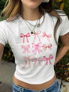 Cheap Pink Shirt For College, White Fitted Sweet Top, White Fitted Sweet Style Top, Spring Kawaii Letter Print Tops, White Kawaii Tops For Spring, White Fitted Kawaii Top, Pink Y2k Style Spring Shirt, Pink Y2k Shirt For Spring, Sweet White Short Sleeve Top