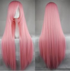 Color:pink. Size: Length:100cm/39.00. Fabric material:high temperature wire. Tips: *Please double check above size and consider your measurements before ordering, thank you ^_^ more asian cute items,please visit: http://asiancute.storenvy.com Hot Pink Anime, Mermaid Wig, Straight Hair Wig, Pelo Anime, Wig Shop, Pink Anime, Wigs Long, Anime Wigs, Wig Party