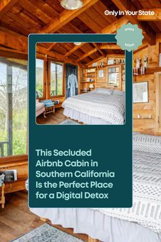 the interior of a cabin with wood walls and flooring is featured in this postcard