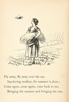 an old book with a drawing of a woman holding a baby in it's arms