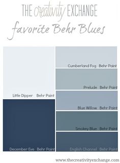 the creativity exchange favorite behr blues color scheme for interior paint colors, blue and gray