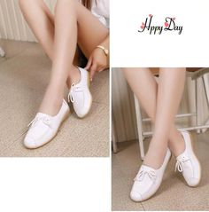 Katalina Women's Flat Leather Loafer Shoes | Ultrasellershoes.com – Ultra Seller Shoes White Summer Loafers With Flat Heel, Casual White Oxfords With Round Toe, Trendy Spring Lace-up Office Shoes, Round Toe Flats For Summer Office Wear, Trendy Pointed Toe Oxfords For Spring, White Low-top Oxfords For Spring, Casual Flat Heel Oxfords For Summer, Spring Trendy Pointed Toe Oxfords, Trendy Spring Oxfords With Pointed Toe