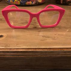 Brand New Eyeglasses Frames. Thick No Brand Oversized Eyeglasses, Pink Eyeglasses, Pink Square, Girly Accessories, Glasses Accessories, No Brand, Eyeglasses Frames, Pink Ladies, Hot Pink