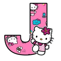 the letter j is for hello kitty