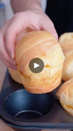 5.9M views · 328K reactions | CHEESE BREAD 😍 Ready in 20 minutes!

Ingredients: Recipe by @andrescooking
• 1 cup vegetable oil
• 1 cup milk
• 3 eggs
• 1 cup shredded gouda cheese
• 1/2 cup parmesan cheese
• 3 cups tapioca starch
• 1 tbsp salt
 
Preparation:
• Preheat oven to 400°F
• Blend your ingredients and pour batter into a cupcake pan
• Bake for 20 mins or until golden
• Serve and enjoy!

#thanksgiving #cheesebread #food | Nico Norena Bread Recepies, Bread Sticks Recipe, Baking Buns, Bread Dip, Biscuit Bread, Tapioca Starch, Biscuit Rolls, Gf Bread, Gouda Cheese