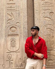 Valentines Men Outfit, Valentines Outfit Men, Men In Red, Red Outfits For Men, Red Outfit For Men, Desi Men Fashion Aesthetic, Mens Red Outfit, Red Outfits Men Aesthetic, Red Shirt Outfit Men Aesthetic