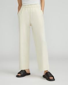 The Easy Pant Canvas – Everlane Relaxed Fit Tapered Pants With Elastic Waistband, Relaxed Fit Ankle-length Pull-on Pants, Relaxed Fit Straight Leg Pants For Daywear, Relaxed Fit Straight Leg Casual Pants, Relaxed Wide Leg Pants With Elastic Waistband For Work, Relaxed Fit Pull-on Pants For Daywear, Versatile Straight Leg Sweatpants With Elastic Waistband, Everyday Wide-leg Pants With Elastic Waistband, Versatile Everyday Wide Leg Pants With Elastic Waistband