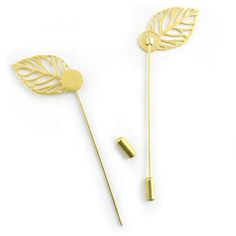 PRICES MAY VARY. Type: 20pcs Brooch Stick Pin.Color: Gold. Size:Pin length:7cm,Total length:7.5 cm. Made of high quality material,fine workmanship,simple design,durable to use. Great jewelry findings accessories,apply to clothing,handmade ornaments. Application:Brooches for men and women dresses hat decoration,DIY jewelry brooches findings,safety pins for collar,lapel. Type: Leaf Brooch Round Tray Stick Lapel Pin
 Color: Gold Tone
 Needle length:7cm
 Total length:7.5 cm.
 Fit for:Brooch Pin,Coll Lapel Pins Diy, Pin Diy, Ladies Dress Hats, Handmade Jewelry Findings, Collar Pins, Leaf Brooch, Diy Jewelry Findings, Safety Pins, Round Tray