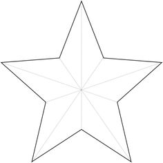 the outline of a star that has been drawn