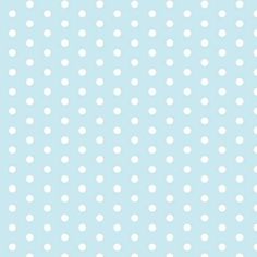 a blue background with white polka dots