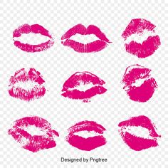 Lips Clipart, Orange Lipstick, Pink Png, Lip Print, Pink Charm, Lips Print, Spring Beauty, Pink Lipstick, Flower Lights