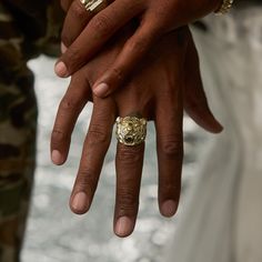 Here's a Tiger Ring. From our Rings Collection, this 10K Solid Yellow Gold Diamond-Cut Roaring Tiger Ring features a diamond-cut finish. Product Details:Metal: Real 10K Gold Average Weight: Size 10.5: 9.27 gramsLength: SelectableWidth: 1" x 1" = 24mm x 25mmClasp/Bail: Can be resized down or up at your local jeweler. Tiger Ring, Rings Collection, Average Weight, A Tiger, Ring Collections, 10k Gold, Solid Yellow, Diamond Cut, Gold Diamond