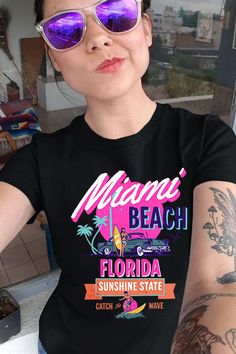 Miami Beach Florida T-Shirt Jupiter Beach Florida, Siesta Key Beach Florida, Flagler Beach Florida, Venice Beach Florida, Indian Rocks Beach Florida, Ormond Beach Florida, Boynton Beach Florida, Jacksonville Beach Florida, Fort Walton Beach Florida