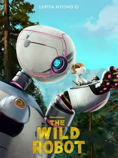 The Wild Robot paper poster Animation Dreamworks, Front 242, Matt Berry, Wild Robot, The Wild Robot, Casey Affleck, Intelligent Robot, Catherine O'hara, Pet Shop Boys