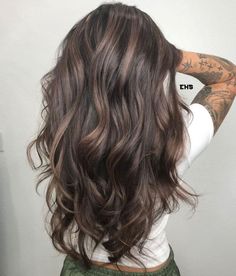 Cool Brown Hair, Brown Hair Trends, Mushroom Hair, Brunette Hair With Highlights, Long Hair Color