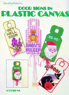 an advertisement for plastic canvass featuring cell phones and other things on the back cover