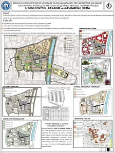 a map showing the location of several different buildings and streets in an area that is surrounded by water