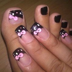 Simple Short Nail Designs Cute Simple Nails Y2k, French Tip Nails Black, Nail Art Design 2023, City Nails, Press On Nails Short, Short Coffin, Gel Nail Tips