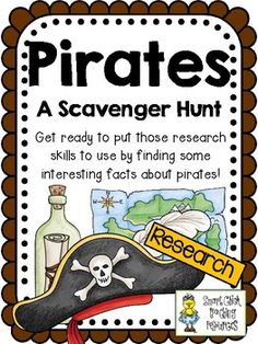 pirate's scavenger hunt for kids to learn how to use the word