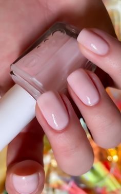 A complete review of the Essie Mademoiselle nail polish with swatches – a gorgeous sheer pink nail polish perfect for the clean girl aesthetic! - - - - nude essie nail polish colors - sheer essie nail polish swatch - essie ballet slippers - essie not just a pretty face - light pink essie nail polish colors Essie Mademoiselle Nail Polish, Essie Pink, Peach Colored Nails