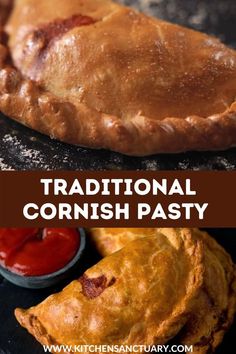 traditional scottish pasty recipe with text overlay that reads traditional irish cornmeal pastry