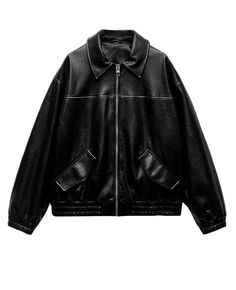 PRICES MAY VARY. Fabric:100% high grade synthetic leather.soft to touch and easy to clean.Lightweight material allows you to wear without any burden while providing warmth. CLASSIC BOMBER JACKET --- Zipper closure, featuring elastic rib collaring cuff and hem, with two side pockets, vintage fashion solid color design. Faux Leather Bomber Jacket will be the best choice for Spring Autumn and Early Winter, a comfortable jacket always comes in handy. Occasion:perfect to pair with basic T-shirt, crop Biker Coat, Leather Jacket Black, Fall Jackets, Leather Jackets Women, Polo Collar, Faux Leather Jackets, Casual Fits, Vest Jacket, Women Clothing