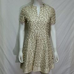 This Dress Is So Beautiful, I Call It Rivers Of Beads Is Fully Heavily Beaded And Stone All Over. I See No Missing Beaded Is In A Perfect Condition No Tear No Smell No Stain, It A Small Size Will Add Measurements If Need So Beautiful, Cream White, Colorful Dresses, Stain, Mini Dress, Womens Dresses, Cream, Beads, Stone