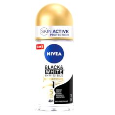 Nivea Black & White Invisible Silky Smooth Roll-On Is Rich In Skin Conditioners And Alcohol-Free For A Lasting Smooth Finish That Also Prevents Clothing Stains! Nivea Black & White Invisible Silky Smooth Roll-On Has An Anti-Stain Effect On Dark Clothes And Reduces Their Appearance On White Or Colored Fabrics. Formulated Without Ethyl Alcohol, Its Groundbreaking Antibacterial Composition Makes This Ideal For Those Who Enjoy A Fast-Paced Lifestyle. In Fact, They'll Be Able To Perform All Kinds Of Activities While Also Benefiting From Up To 48-Hour Antiperspirant Protection. Moreover, It’s Enough To Keep A Clean As Well As Fresh Feeling On The Delicate Armpit Area, As This Ten Nivea Deodorant, Stain On Clothes, Deodorant Stick, Sweat Stains, Black And White Shirt, Antiperspirant, White Mark, Propylene Glycol, After Shave