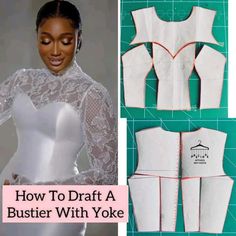 how to draft a bustier with yoke