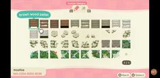 an animal crossing game with animals and plants