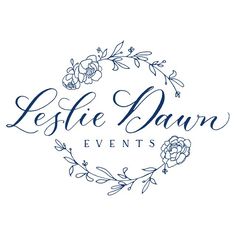 the logo for leftie dawn events, which is also used as a wedding venue