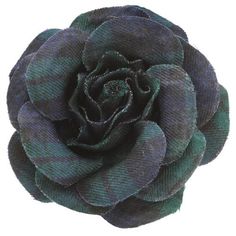 Karin's Garden 4" Wool Plaid Black Watch Plaid Classic Rose Pin or Clip into Hair or onto Lapel.  100% Wool.  Wool from England Made in the USA.  Navy and Green Plaid.  Vintage from 2002 Please message with any questions. Black Watch Plaid, Usa Navy, Scarf Sale, Flower Pins, Wool Plaid, Green Plaid, Navy And Green, Black Watch, Made In The Usa