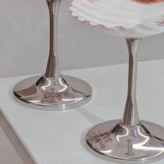 A unique and memorable gift. This set of Handcrafted Seashell Wine Glasses combines the elegance of natural seashells with practical functionality, making it an ideal choice for various occasions, especially beach-themed weddings and special celebrations. Here's a breakdown of its features and benefits: ❤❤Material and Craftsmanship: Each wine glass is meticulously handcrafted using premium seashell materials, ensuring uniqueness and quality. The delicate textures and distinctive shapes of the shells create an enchanting aesthetic, reminiscent of the ocean. ❤❤Versatile Use: Beyond being functional wine glasses, these pieces can also be displayed as artful decorations. They add a cozy ambiance and a touch of seaside charm to any setting, making them perfect for beach weddings or beach-themed Enchanting Aesthetic, Wedding Wine Glasses, Wedding Gifts For Bridesmaids, Etsy Bridesmaid Gifts, Dessert Cups, Beach Weddings