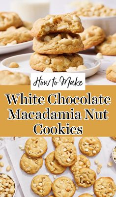 White Chocolate Macadamia Nut Cookies are soft and chewy in the middle yet crisp at the edges, studded with white chocolate chips and crunchy macadamia nuts. So delicious and super easy to make, these are the perfect cookies for white chocolate lovers everywhere!