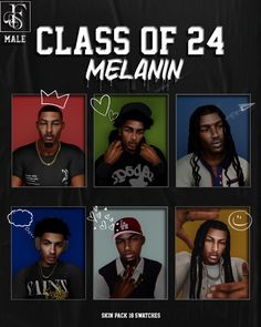 the album cover for class of 24 melanin, featuring four young men with dread locks